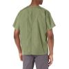 Cherokee Scrubs for Women and Men Unisex V-Neck Tunic Nursing Scrub Top with Chest Pocket, Tuckable Durable Fabric – 4777(Olive)