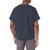 Cherokee Scrubs for Women and Men Unisex V-Neck Tunic Nursing Scrub Top with Chest Pocket, Tuckable Durable Fabric – 4777(Pewter)