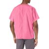 Cherokee Scrubs for Women and Men Unisex V-Neck Tunic Nursing Scrub Top with Chest Pocket, Tuckable Durable Fabric – 4777(Shocking Pink)