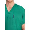 Cherokee Scrubs for Women and Men Unisex V-Neck Tunic Nursing Scrub Top with Chest Pocket, Tuckable Durable Fabric – 4777(Surgical Green)