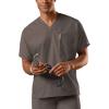 Cherokee Scrubs for Women and Men Unisex V-Neck Tunic Nursing Scrub Top with Chest Pocket, Tuckable Durable Fabric – 4777(Taupe)
