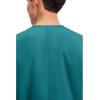 Cherokee Scrubs for Women and Men Unisex V-Neck Tunic Nursing Scrub Top with Chest Pocket, Tuckable Durable Fabric – 4777(Teal Blue)