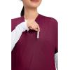 Cherokee Scrubs for Women and Men Unisex V-Neck Tunic Nursing Scrub Top with Chest Pocket, Tuckable Durable Fabric – 4777(Wine)