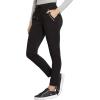 Cherokee Statement Women Scrubs Pant Mid Rise Tapered Leg Drawstring CK055(Black)
