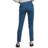 Cherokee Statement Women Scrubs Pant Mid Rise Tapered Leg Drawstring CK055(Caribbean Blue)