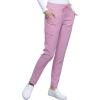 Cherokee Statement Women Scrubs Pant Mid Rise Tapered Leg Drawstring CK055(Rose Blossom)