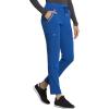 Cherokee Statement Women Scrubs Pant Mid Rise Tapered Leg Drawstring CK055(Royal)