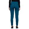 Cherokee Statement Women Scrubs Pant Mid Rise Tapered Leg Pull-on CK175(Caribbean Blue)