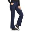 Cherokee Statement Women Scrubs Pant Natural Rise Flare Leg CK060(Navy)