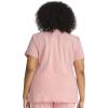 Cherokee Statement Women Scrubs Top Ribbed V-Neck CK695(Rose Petal)