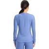 Cherokee Underscrub Long Sleeve Women’s Knit Tee Nursing Underscrubs Crew Neck Layering Top for Women – CK773(Ciel Blue)