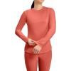 Cherokee Underscrub Long Sleeve Women’s Knit Tee Nursing Underscrubs Crew Neck Layering Top for Women – CK773(Coral Rush)