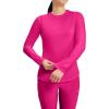 Cherokee Underscrub Long Sleeve Women’s Knit Tee Nursing Underscrubs Crew Neck Layering Top for Women – CK773(Electric Pink)