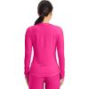 Cherokee Underscrub Long Sleeve Women’s Knit Tee Nursing Underscrubs Crew Neck Layering Top for Women – CK773(Electric Pink)