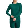 Cherokee Underscrub Long Sleeve Women’s Knit Tee Nursing Underscrubs Crew Neck Layering Top for Women – CK773(Hunter Green)