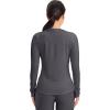 Cherokee Underscrub Long Sleeve Women’s Knit Tee Nursing Underscrubs Crew Neck Layering Top for Women – CK773(Pewter – 2 Pack)