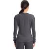 Cherokee Underscrub Long Sleeve Women’s Knit Tee Nursing Underscrubs Crew Neck Layering Top for Women – CK773(Pewter)