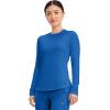 Cherokee Underscrub Long Sleeve Women’s Knit Tee Nursing Underscrubs Crew Neck Layering Top for Women – CK773(Royal)
