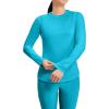 Cherokee Underscrub Long Sleeve Women’s Knit Tee Nursing Underscrubs Crew Neck Layering Top for Women – CK773(Turquoise)