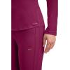 Cherokee Underscrub Long Sleeve Women’s Knit Tee Nursing Underscrubs Crew Neck Layering Top for Women – CK773(Wine)