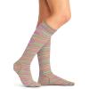 Cherokee Unisex Knee High Compression Socks 15–20 mmHg, Arch Support, Moisture-Wicking, 1 Pair – LXSUPPORT(Bright Space)