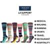 Cherokee Unisex Knee High Compression Socks 15–20 mmHg, Arch Support, Moisture-Wicking, 1 Pair – LXSUPPORT(Celestial Space)