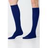 Cherokee Unisex Knee High Compression Socks 15–20 mmHg, Arch Support, Moisture-Wicking, 1 Pair – LXSUPPORT(Navy)