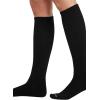 Cherokee Unisex Knee High Compression Socks 15–20 mmHg, Arch Support, Moisture-Wicking, 1 Pair – LXSUPPORT(Onyx)