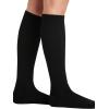 Cherokee Unisex Knee High Compression Socks 15–20 mmHg, Arch Support, Moisture-Wicking, 1 Pair – LXSUPPORT(Onyx)