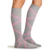 Cherokee Unisex Knee High Compression Socks 15–20 mmHg, Arch Support, Moisture-Wicking, 1 Pair – LXSUPPORT(Twisted Shocking Pink)