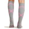 Cherokee Unisex Knee High Compression Socks 15–20 mmHg, Arch Support, Moisture-Wicking, 1 Pair – LXSUPPORT(Twisted Shocking Pink)