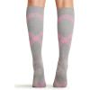 Cherokee Unisex Knee High Compression Socks 15–20 mmHg, Arch Support, Moisture-Wicking, 1 Pair – LXSUPPORT(Twisted Shocking Pink)