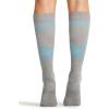 Cherokee Unisex Knee High Compression Socks 15–20 mmHg, Arch Support, Moisture-Wicking, 1 Pair – LXSUPPORT(Twisted Turquoise)