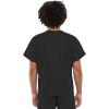 Cherokee Unisex Scrub Set for Men & Women, V-Neck Top & Drawstring Cargo Pant, Easy Care & Fade Resistant – CK00044C(Black)