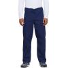 Cherokee Unisex Scrub Set for Men & Women, V-Neck Top & Drawstring Cargo Pant, Easy Care & Fade Resistant – CK00044C(Navy)