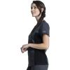 Cherokee V-Neck Knit Panel Scrub Top for Women Modern Classic Fit with Stretch Side Panels & Kangaroo Pocket – WW2875(Pewter)