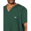 Cherokee V-Neck Men’s Scrub Top with Chest Pocket, Durable, Fade Resistant and Easy Care(Hunter)