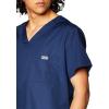 Cherokee V-Neck Men’s Scrub Top with Chest Pocket, Durable, Fade Resistant and Easy Care(Navy)