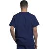 Cherokee V-Neck Men’s Scrub Top with Chest Pocket, Durable, Fade Resistant and Easy Care(Navy)