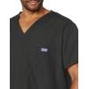 Cherokee V-Neck Men’s Scrub Top with Chest Pocket, Durable, Fade Resistant and Easy Care(Pewter)