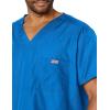 Cherokee V-Neck Men’s Scrub Top with Chest Pocket, Durable, Fade Resistant and Easy Care(Royal)