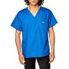 Cherokee V-Neck Men’s Scrub Top with Chest Pocket, Durable, Fade Resistant and Easy Care(Royal)