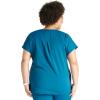 Cherokee V-Neck Women’s Scrub Top with Dolman Sleeves & High-Low Shirttail Hem for Comfort – CK836A(Caribbean Blue)