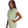 Cherokee V-Neck Women’s Scrub Top with Dolman Sleeves & High-Low Shirttail Hem for Comfort – CK836A(Cool Cucumber)