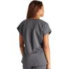 Cherokee V-Neck Women’s Scrub Top with Dolman Sleeves & High-Low Shirttail Hem for Comfort – CK836A(Pewter)