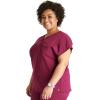 Cherokee V-Neck Women’s Scrub Top with Dolman Sleeves & High-Low Shirttail Hem for Comfort – CK836A(Wine)
