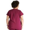 Cherokee V-Neck Women’s Scrub Top with Dolman Sleeves & High-Low Shirttail Hem for Comfort – CK836A(Wine)