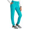 Cherokee Women Mid-Rise Pull-On Scrub Jogger Pant with 4 Pockets and Elastic Jogger Waist – CK138A(Teal Blue)