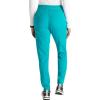 Cherokee Women Mid-Rise Pull-On Scrub Jogger Pant with 4 Pockets and Elastic Jogger Waist – CK138A(Teal Blue)