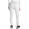 Cherokee Women Mid-Rise Pull-On Scrub Jogger Pant with 4 Pockets and Elastic Jogger Waist – CK138A(White)
